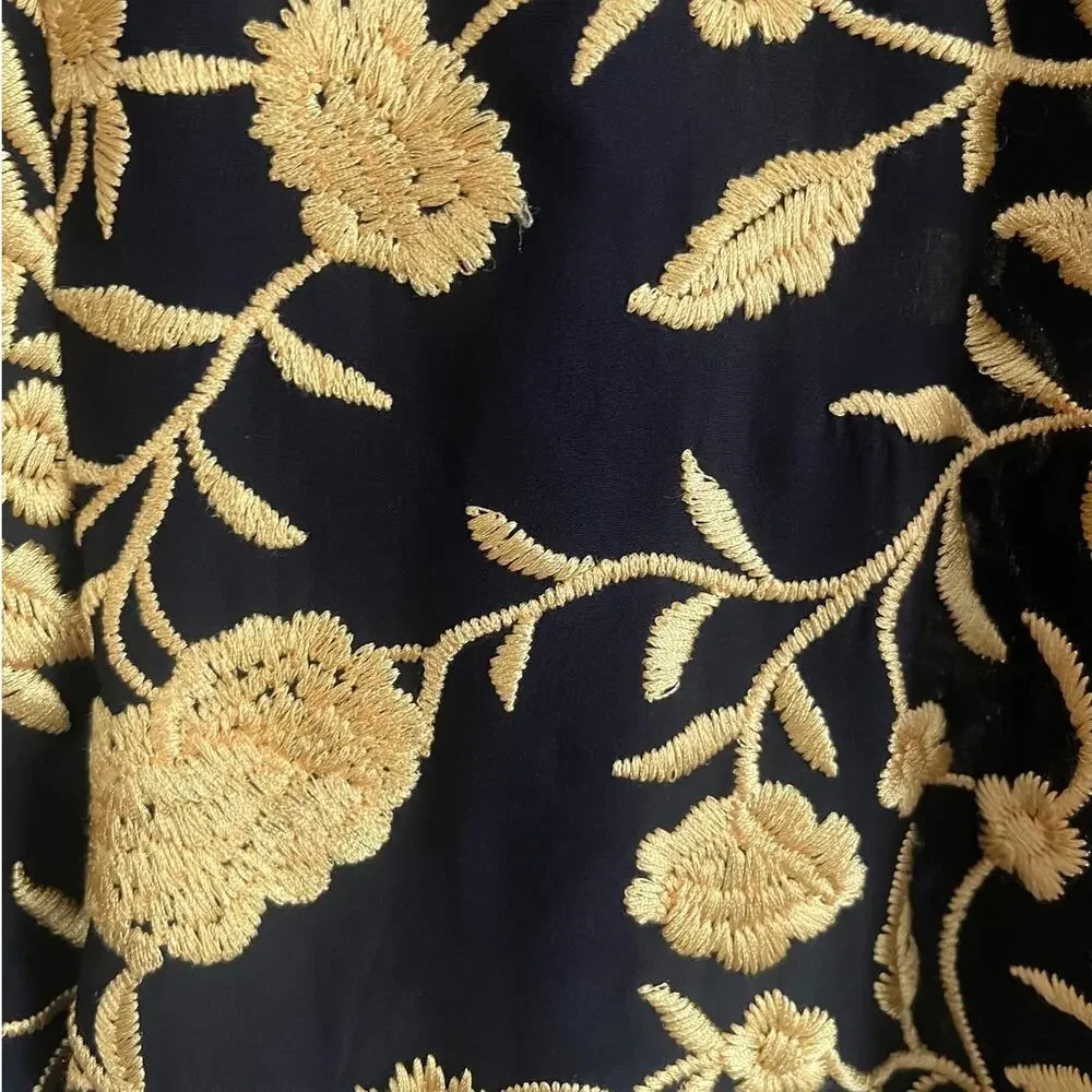 Alice + Olivia Onella embroidered silk kimono jacket size med